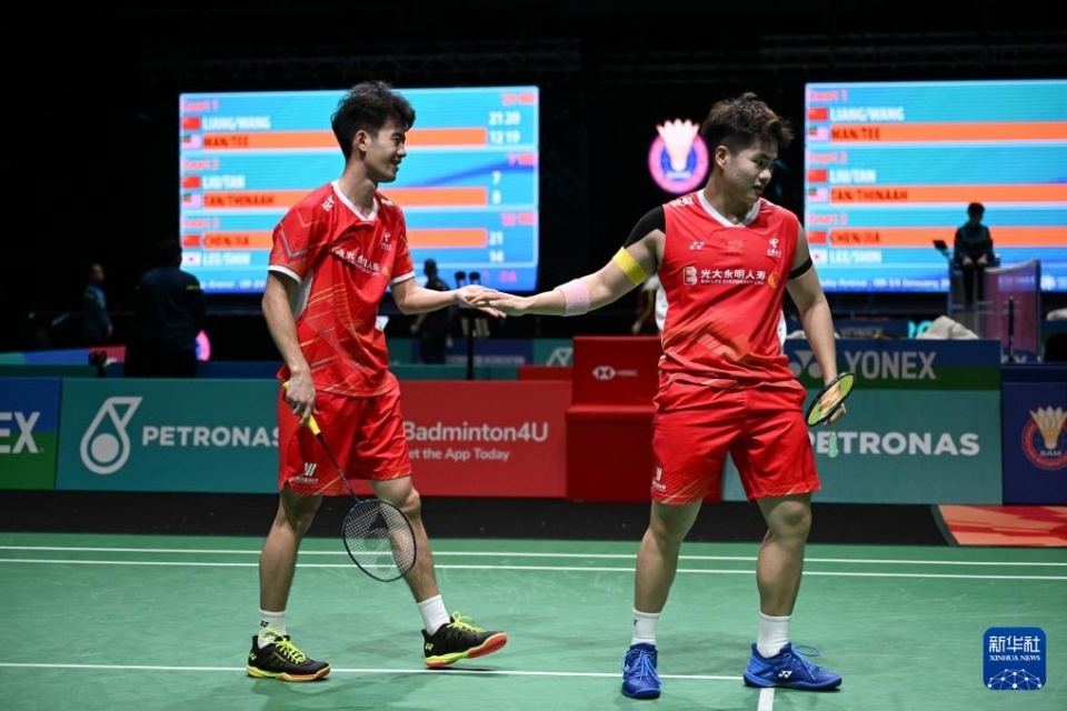 爱沙尼亚男子组合在羽毛球比赛中晋级